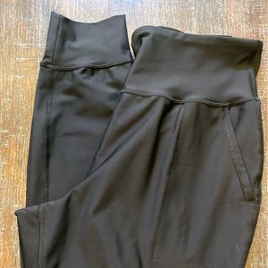 Old Navy high waisted powersoft joggers, black, women’s size large